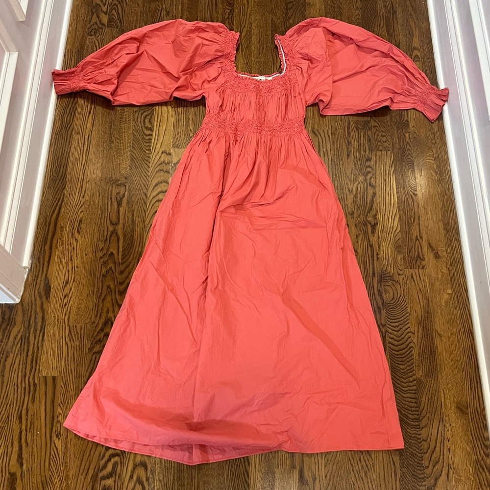 NWOT DOEN Catrinette Maxi Dress Nightgown in Apple blossom SZ SMALL